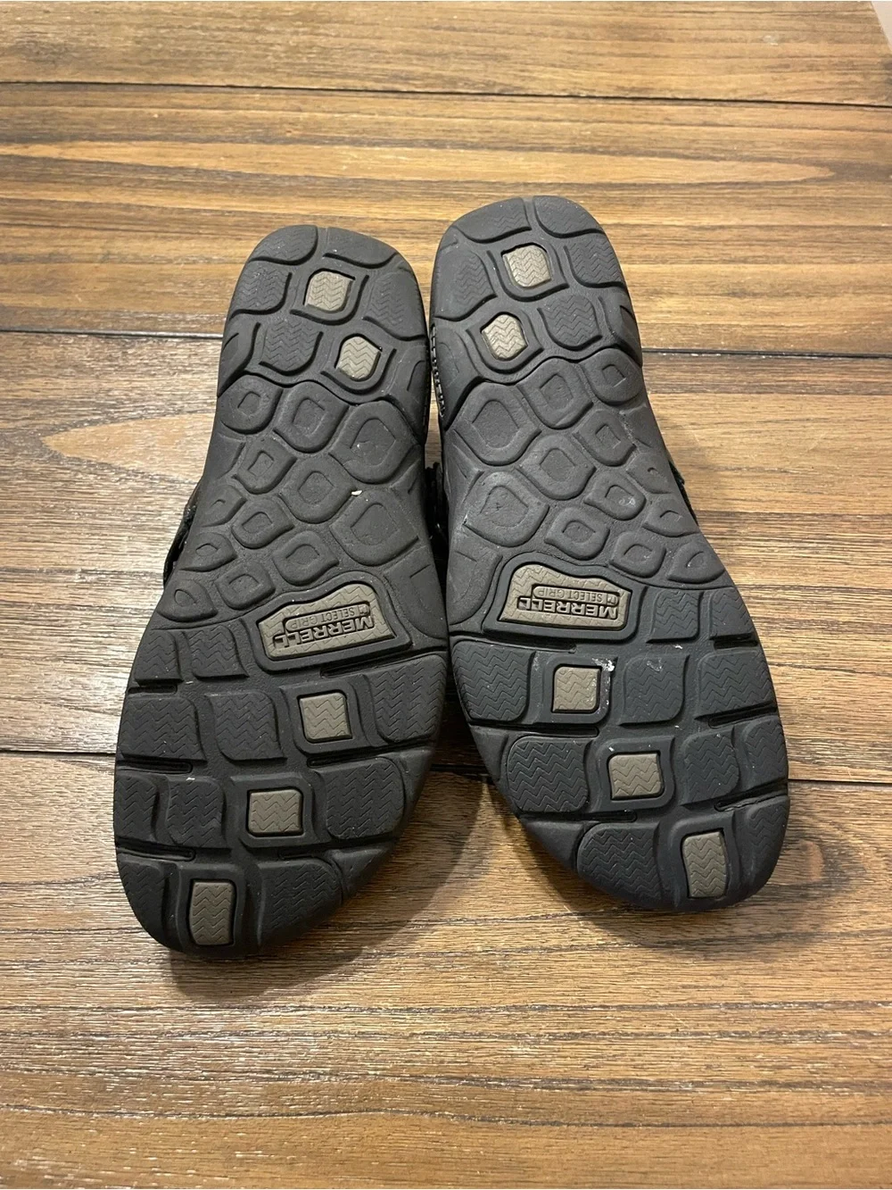 Merrell Dassie Buckle Black Leather Slip On Comfort Shoes J69078 Women’s 10 Boho